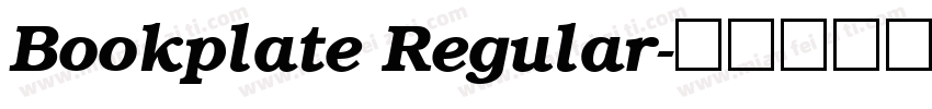 Bookplate Regular字体转换